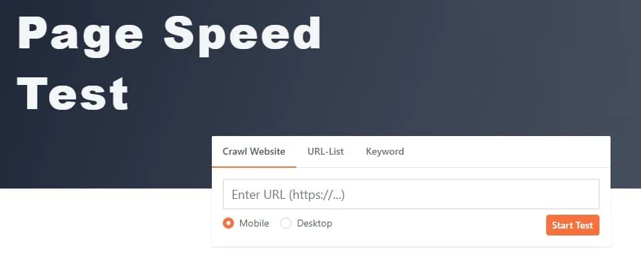 bulk page speed test tool