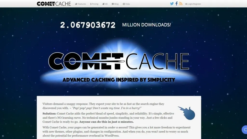 Comet Cache plugin