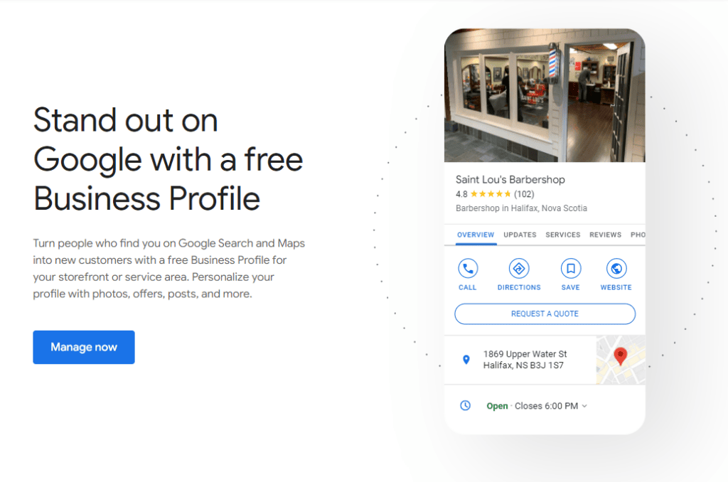 google my business signup