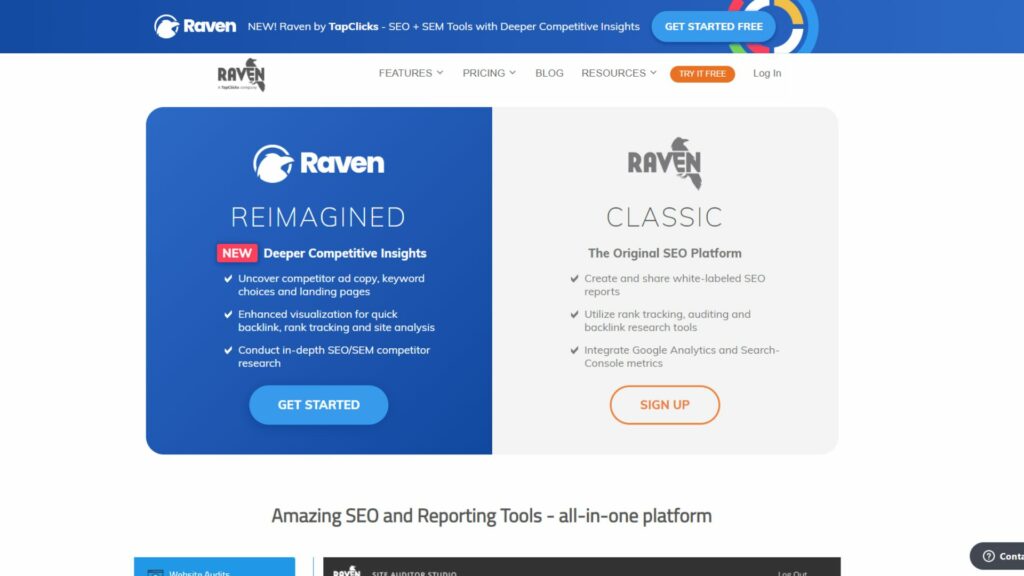 Raven SEO tools for link building`