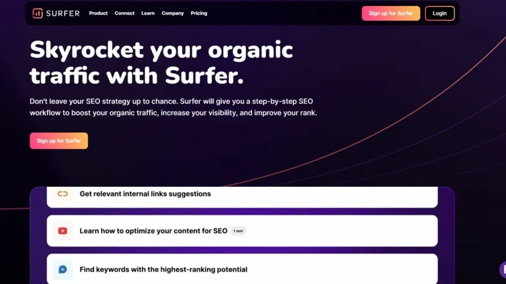 Surfer - Skyrocket your organic traffic