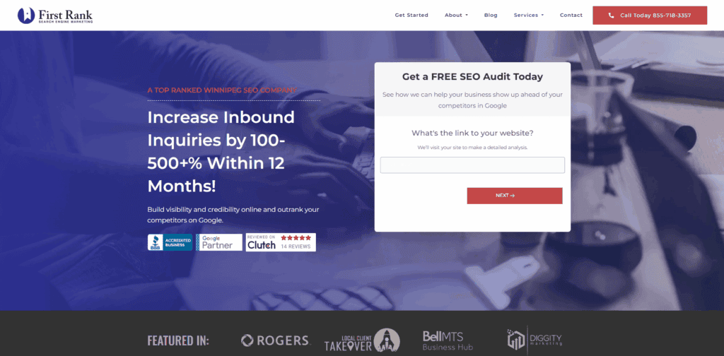 first rank seo homepage
