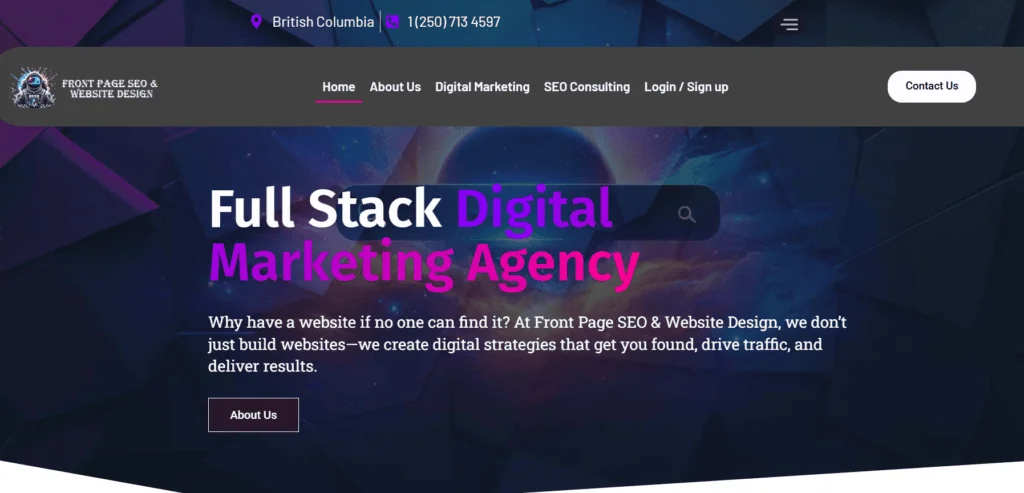 front page seo homepage