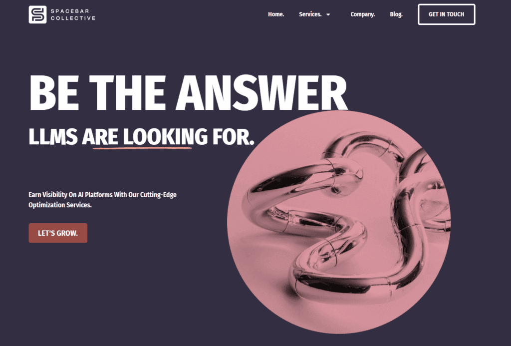best LLM SEO agency for B2B SaaS - Spacebar Collective