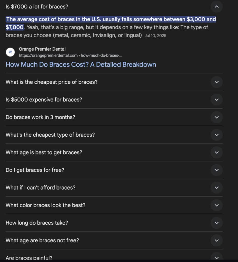 PAA click more example