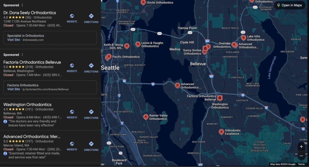 local search map pack