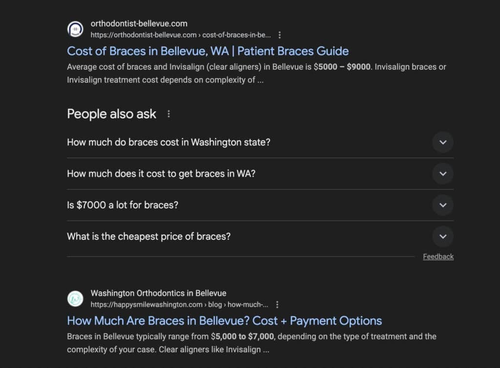 people also asked example