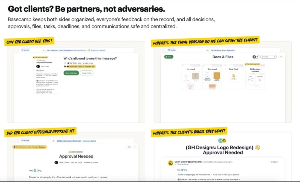 basecamp screenshot