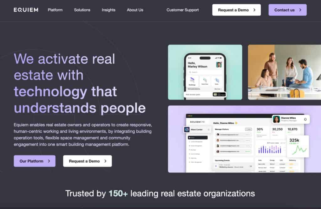 Equiem homepage