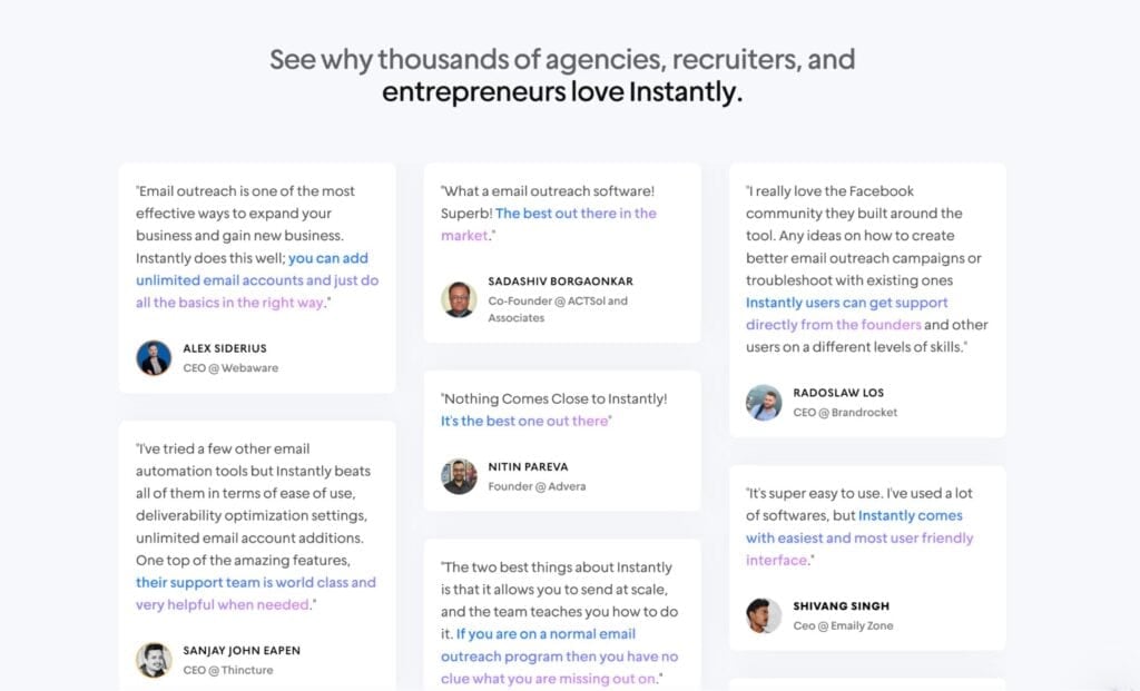 social proof example